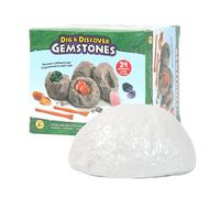 Mining Toy - Delightful Gemstone Dig Kit | Educational Geology Educational Excavation Kit | Fun Hands-On Learning Activity | Stem Excavation Tool for Kids Age 6+