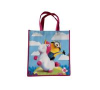 Minion with Fluffy the Unicorn Collectable Large Reusable Tote Bag