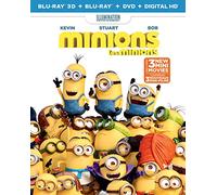 Minions + 3 Mini-Movies (Blu-ray 3D +Blu-ray + DVD)