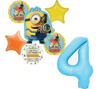 Minions 4th Birthday Party Supplies Balloon Bouquet Decorations