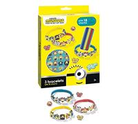 Minions 710108 Craft Set Colourful Bracelets with 18 Charms with Fun Motifs, One Size