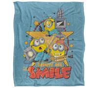 Minions And Monsters Show Me That Smile Film Crew Silky Touch Super Soft Throw Blanket 152 X 127 Cm