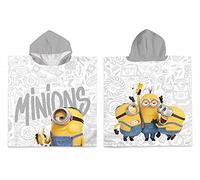 Minions Bath Poncho with Hood 100% Cotton, Colourful