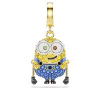 Minions Bob charm, Pavé, Multicoloured, 18K gold finish