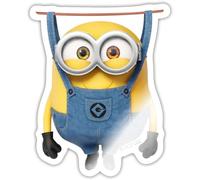 Minions Bob Hanging On The Clothesline Sticker Size S (10 x 10 cm)