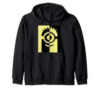 Minions Carl Big Face Split Icon Zip Hoodie