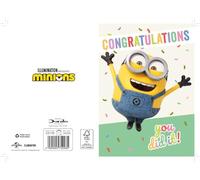 Minions Congratulations You did it! Greeting Card, 14 x 10 cm