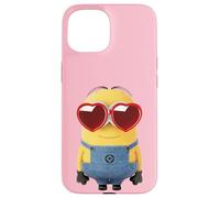 Minions Cute Bob In Love Heart Shaped Glasses Portrait Case for iPhone 15