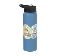 Minions Dave & Carl Easter Bunny Duo Stainless Steel Insulated Water Bottle