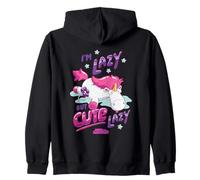 Minions Fluffy Unicorn Cute Lazy Zip Hoodie