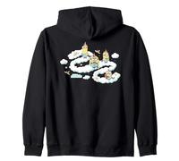 Minions Fluffy Unicorn In The Clouds Zip Hoodie