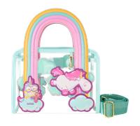 Minions: Fluffy Unicorn Rainbow Clear Mini Tote Crossbody Bag