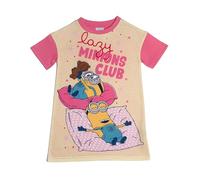 Minions Girls Short Sleeve Nightdress Nightie Pyjamas Pjs Kids 7-8 Years