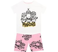 MINIONS Girls Top and Shorts Set Multicoloured 9-10 Years