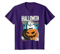 Minions Halloween is on T-Shirt, Youth, Purple, Large