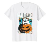Minions Halloween is on T-Shirt, Youth, White, Large