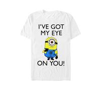 Minions - I Got My Eye On You White - T-Shirt - white - XL - 100% Cotton XL