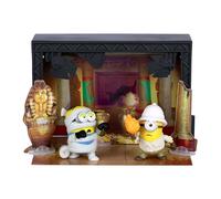 MINIONS Illumination's Monsters Mummy Temple Sound Stage, 3 to Collect and Connect to Build Your Monstrous Hollywood Production, Includes 2 Cast & Crew Mini Figures and 3 Themed Stage Props