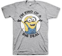 Minions I'm Kind Of A Big Deal T-Shirt Heather-Grey