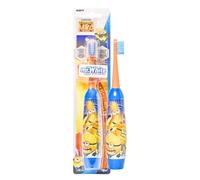 Minions Kids Battery Powered Electric Toothbrush with Soft Bristles, Enhanced Vibration, Protection Cap & Battery Included for Children Aged 4-14 Years Old, BPA-Free & Non-Toxic Toothbrush