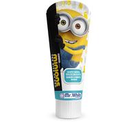 Minions Kids Toothpaste - Fluoride & Calcium for Strong Teeth, Enamel Protection & Cavity Prevention, Fresh Mint Flavour, Vitamin E for Healthy Gums, Sugar-Free, Safe for Ages 3+, 75ml