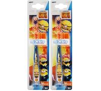Minions Little Teeth Toothbrush for Kids 3+ Years - Soft-Touch Rounded Bristles, Comfortable Grip, Protector Cap and Suction Cup for Upright Storage (Pack of 2)
