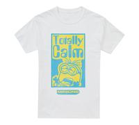 Minions Mens T-Shirt Totally Calm Top Tee S-2XL Official