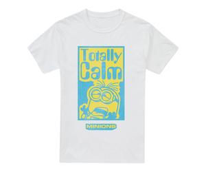 Minions Mens T-Shirt Totally Calm Top Tee S-2XL Official