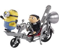 MINIONS Minions: The Rise of Gru Movie Moments Pedal Power Gru Approx 4-in/1-cm Action Figure Interactive Toy with Articulation & Movie Scene Accessories, Great Gift for 4 Years & Older Minion Fans
