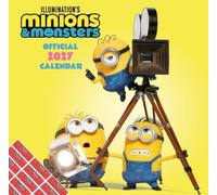 Minions & Monsters Official 2027 Square Wall Calendar | Includes Free Stickers, Pull-Out Poster, 30 x 60 cm, 7-Column Layout, Official Licensed Product