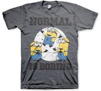 Minions Normal Life Is Boring T-Shirt Dark-Heather
