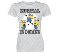Minions Normal life is boring T-Shirt grey L