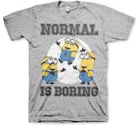 Minions Normal Life Is Boring T-Shirt Heather-Grey