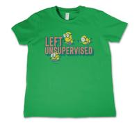 MINIONS Officially Licensed Left Unsupervised Kids T-Shirt (Green), 12 Years