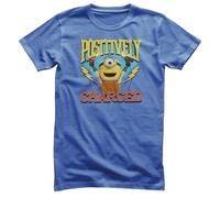 MINIONS Officially Licensed Positively Charged Mens T-Shirt (Blue-Heather), Medium