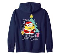 Minions You Be Good Santa Minion Holiday Zip Hoodie