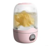 MiniPortable Washing Machine 1.1L Capacity | 2000mAh Powered Portable Washer with USB-C Charging, Travel Laundry Device for Socks and Baby Clothes