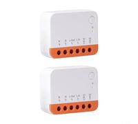 MINIR4 WiFi Smart Switch with Timing, 2Way Light Control & Safe Relay Disconnect Capability for Home Use (2pcs)
