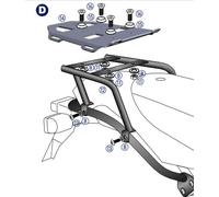 Minirack Soft Luggage Rear Rack Black for BMW HP 2 (2005-2008)
