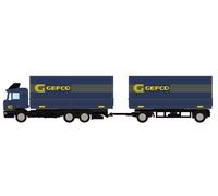 MiNis (by Lemke) LC4635 MAN F90 3 Axle Double Trailer Gefco