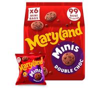 Minis Cookies Double Choc x6 118.8g Delicious Tasty And Twisty Treat Gift Hamper, Christmas,Birthday,Easter (Pack Of 6)
