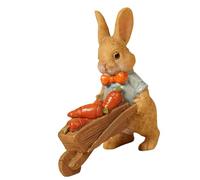 Minis Easters Bunnies Tiny Rabbits Miniature Resin Figurines for Fairys Garden Miniature Moss Landscape Decors Little Small Rabbits Figures