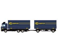 MiNis (by Lemke) LC4635 MAN F90 3 Axle Double Trailer Gefco