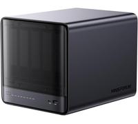 MINISFORUM N5 Air 5-Bay Desktop NAS, AMD Ryzen 7 255, 8C/16T CPU, Radeon 780M, 64GB SSD, 3×M.2 NVMe, 10GbE + 5GbE, OCuLink and USB4 ports, PCIe x16 expansion slot (without HDD)