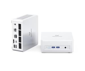 MINISFORUM UM880 Plus Mini PC AMD Ryzen 7 8845HS 8C/16T Desktop Computer 32GB RAM 1TB SSD HDMI/DP/USB4 port, AMD Radeon 780M, 2.5G RJ45 and 4 USB Ports