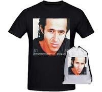 MINISIJA Jean Jacques Goldman Singulier Shirts 100 Cotton Men Round Neck Black XXL