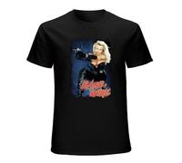 MINISIJA Men's Round Neck T-Shirt Barb Wire Cult Movie Sci Fi Pamela Anderson Comic Book Cool and Breathable Black XXL