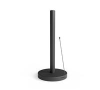 Minismus Anti-Roll Arm Paper Holder - Sturdy No Drilling - Modern Kitchen Paper Stand for Standard Rolls (Black)