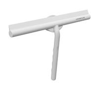 Minismus Shower Squeegee for Shower, Bathroom, Tile, Mirror, Window, Magnetic Holder No Drilling, Self Adhesive, Stylish Modern Design 28cm (White)