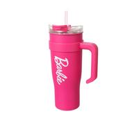 MINISO Barbie Tumbler with Handle and Straw 54 oz | Cup Holder Compatible for Travel | Insulated Stainless Steel Cup | BPA-Free | Thermos for Girls Women and Barbie Fan